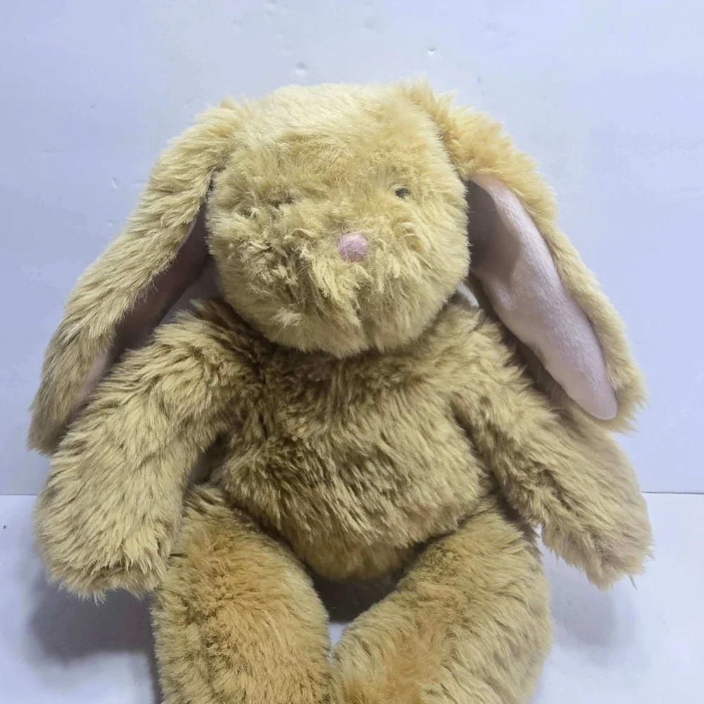 Build A Bear Workshop Tan Floppy Bunny Rabbit Plush Lop Ears Shaggy 18 Inch